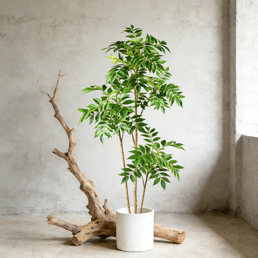 Dracaena Marginata - 76-140cm 인조 고무나무 가짜 반얀 나무