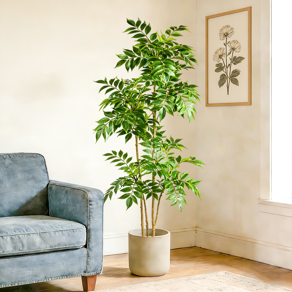 76-140cm 인조 고무나무 가짜 반얀 나무 플라스틱 - Dracaena Marginata 리뷰 및 가격