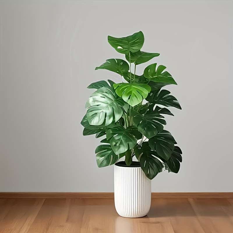 인공 몬스테라 야자수 나무, 사실적인 플라스틱 녹색 식 - Dracaena Marginata 리뷰 및 가격