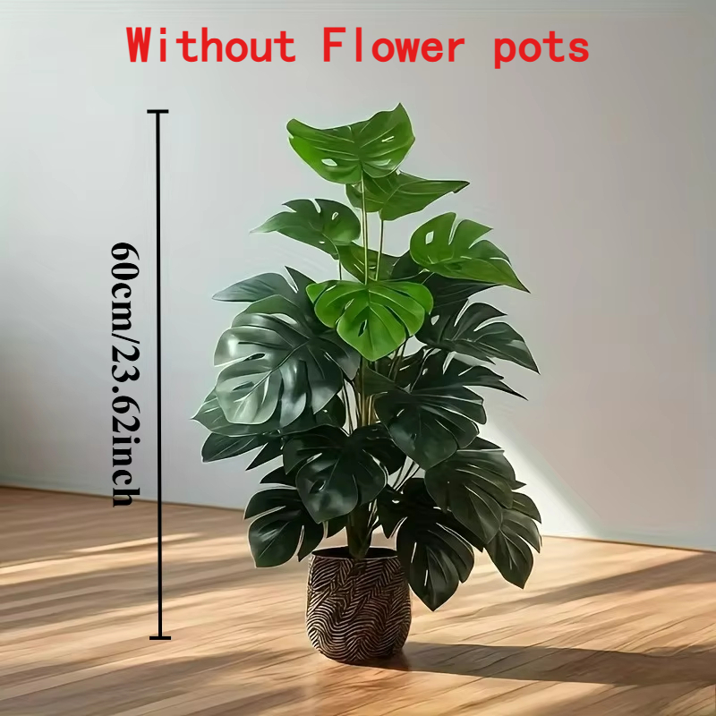 인공 몬스테라 야자수 나무, 사실적인 플라스틱 녹색 식 - Dracaena Marginata 리뷰 및 가격