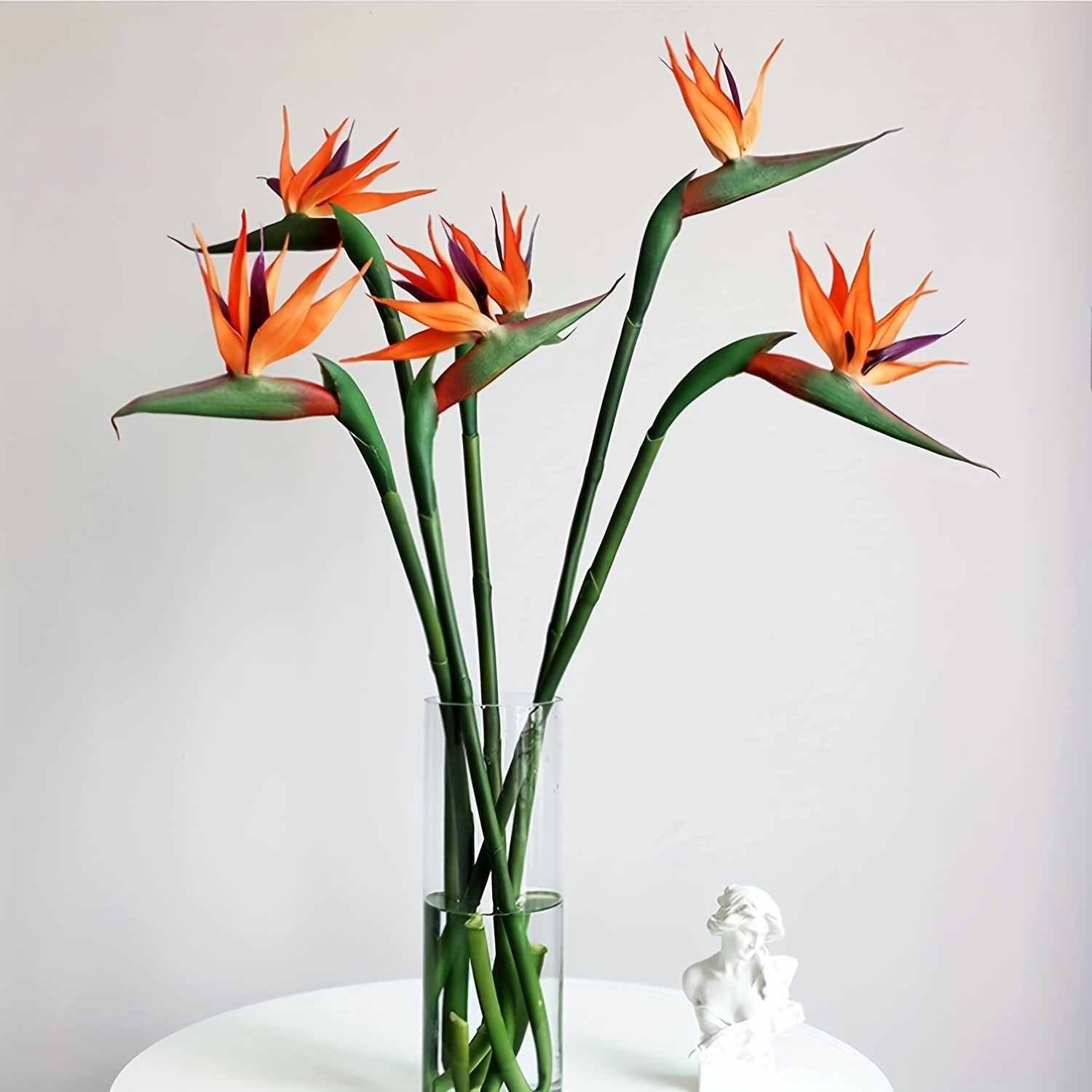 3pcs 낙원 꽃의 인공 새 고무 Strelitzia  - Bird Paradise Strelitzia 리뷰 및 가격