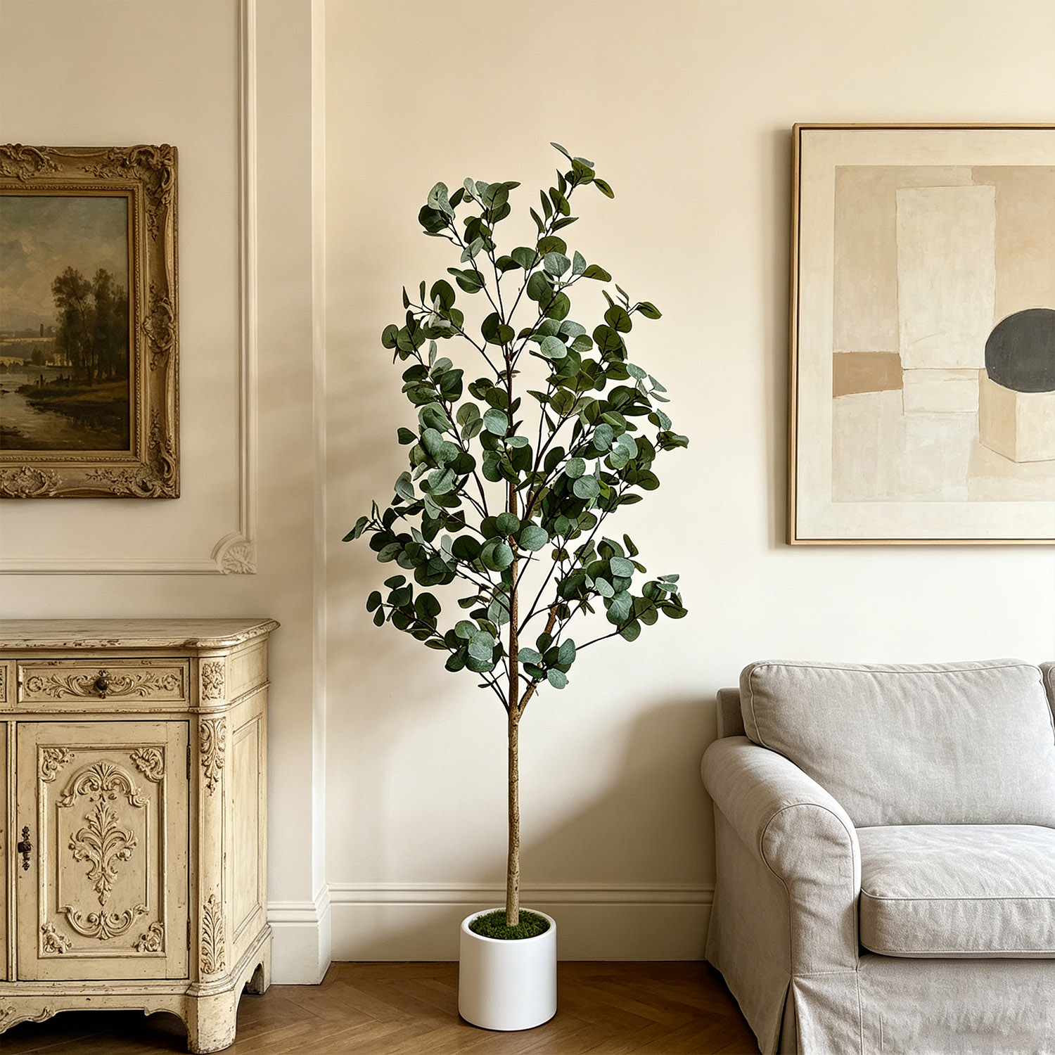 120-155Cm/5.1Ft 인공 유칼립투스 나무, 가 - Dracaena Marginata 리뷰 및 가격
