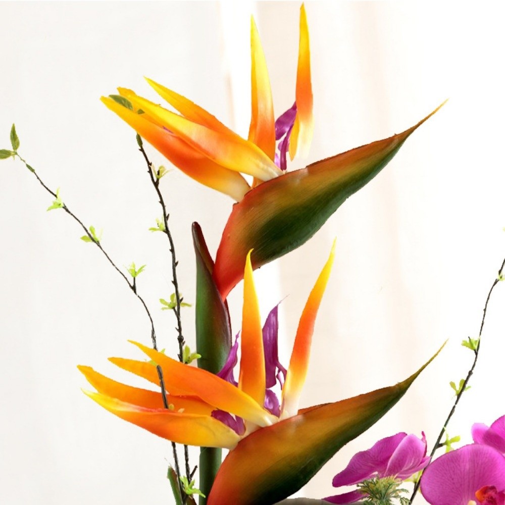 새로운 긴 줄기 인조 귀환조화 장식용 리얼한 촉감의 인 - Bird Paradise Strelitzia 리뷰 및 가격