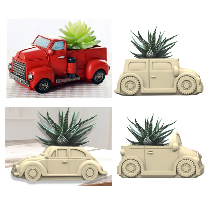 3D 자동차 다육 식물 화분 송진 실리콘 몰드, 귀여운 - Echeveria Succulent 리뷰 및 가격